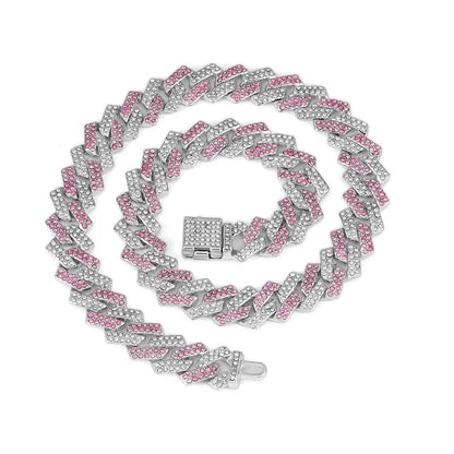 Necklaces for Men, 14mm Cuban Chain Necklace and Bracelet Set (with box), 2025 Men's Accessories Combination, Chains for Men