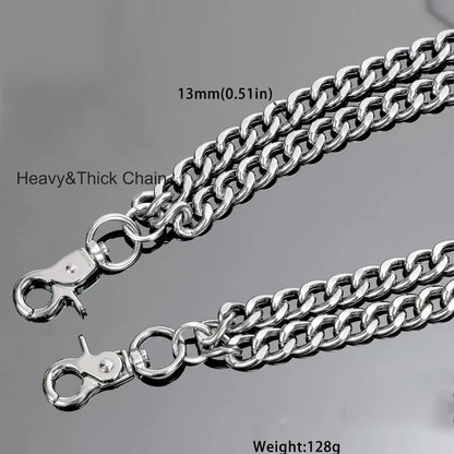 Fashion Chain Keychain, Multi-layer Pants Chain, Adjustable Waist Chain, Punk Rock Motorcycle Style Pants Jeans Chain, Fashion Accessories for Men & Women