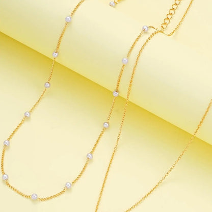 Mother's Day Gift Women's Elegant Faux Pearl Decorated Heart Design Jewelry Set, Trendy Exquisite Necklace & Bracelet, Chic Jewelry Set As Gift for Girlfriend, Fashionable Jewelry Set, Jewellery Gift Set, Heart Shine Set