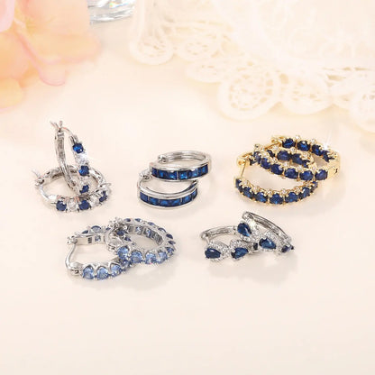 Women's Elegant Butterfly & Heart Design Hoop Earrings, Exquisite Hoop Earrings, Trendy All-match Jewelry As Gift for Daily & Party Decor