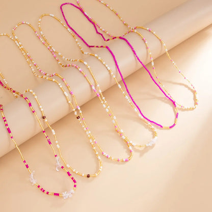6-Piece Bohemian Colorful Beaded Stretch Body Chain Set, Women's Chic Body Jewelry Accessory Fashion Accessories for Daily Wear, Parties, Holidays, Beach, Vacation, Waistchain, Waist Bead Bundle