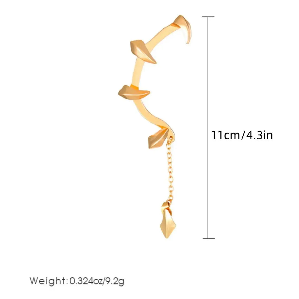 Punk Style Demon Claw Ear Wrap,  Fashionable Gothic Earrings for Women & Men, Fashion Jewelry for Party, Daily Clothing Decor, Trendy All-match & Exquisite Jewelry for Birthday Gift