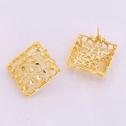 Women's Elegant Geometric Design Jewelry Set, Necklaces Earrings Set, Vintage Pendant Necklace & Earrings & Ring, Fashion Jewelry for Party, Trendy All-match & Exquisite Jewelry for Birthday Gift