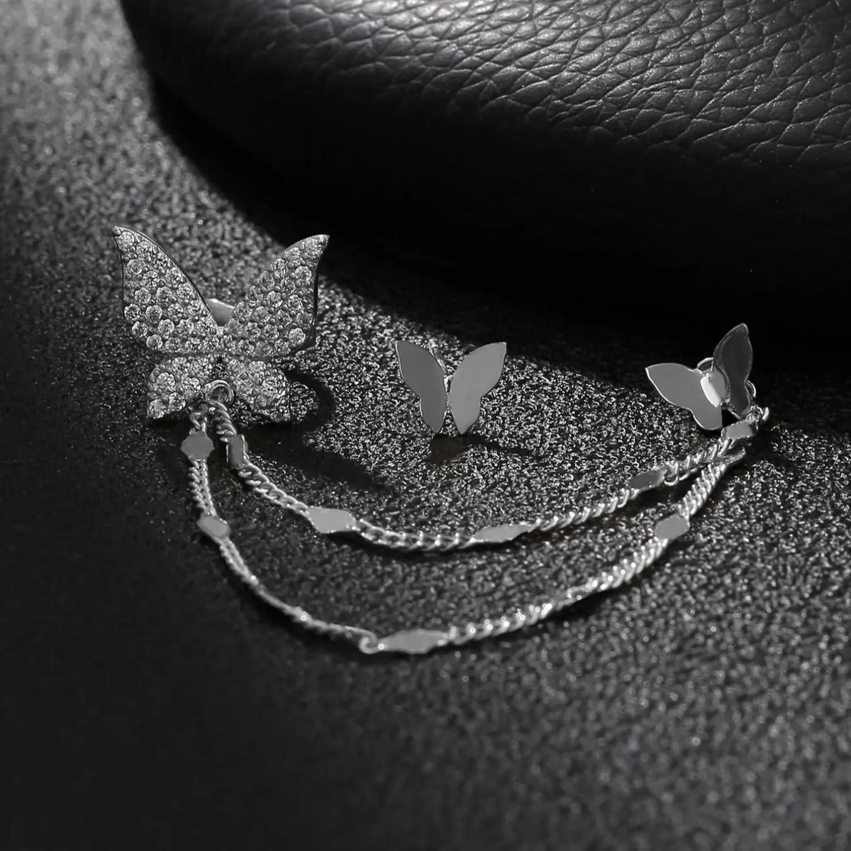 Fashion Tassel Design Dangle Earrings, Butterfly Design Stud Earrings, Casual Jewelry for Women