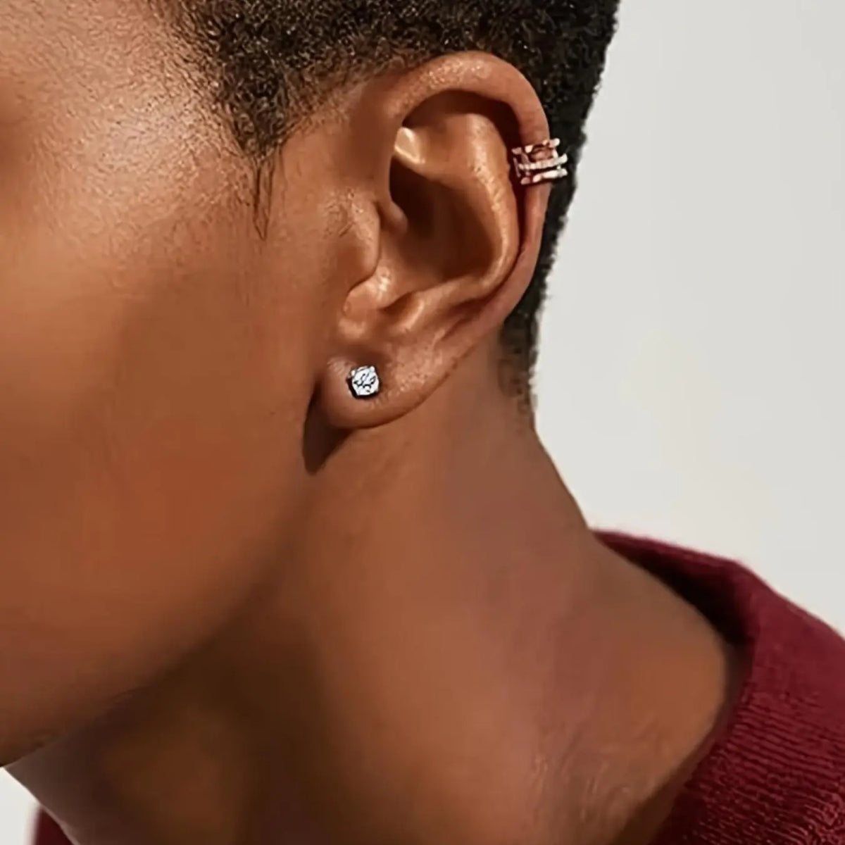 15 Pairs Fashion Street Style Stainless Steel Magnetic Hoop Earrings, Ear Hoops, Earring Set, Non Pierced Jewelry for Men and Women, Acupressure Patch