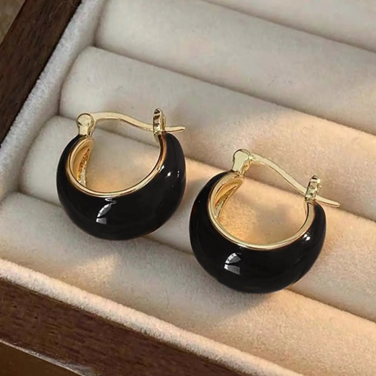 Women's Elegant Geometric Hoop Earrings Set, Drop Oil Design, All-season Fashion Jewelry for Daily Wear & Gifts, High Quality Earrings, Classic Style Earrings, Hoop Earring Sets