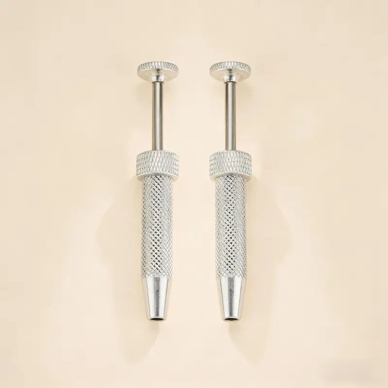 Oufer Push-in Style Quad Prong Bead Ball Holder, Body Jewelry Changer Kit 14/16G/18G/20G  for youer for Nose Piercing, Ear Piercing 6.4cm Stainless Steel Geometric Piercing Grabber Tool for Changing Jewelry, Piercing Tools For Jewelry Chnaging