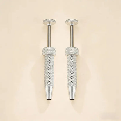 Oufer Push-in Style Quad Prong Bead Ball Holder, Body Jewelry Changer Kit 14/16G/18G/20G  for youer for Nose Piercing, Ear Piercing 6.4cm Stainless Steel Geometric Piercing Grabber Tool for Changing Jewelry, Piercing Tools For Jewelry Chnaging