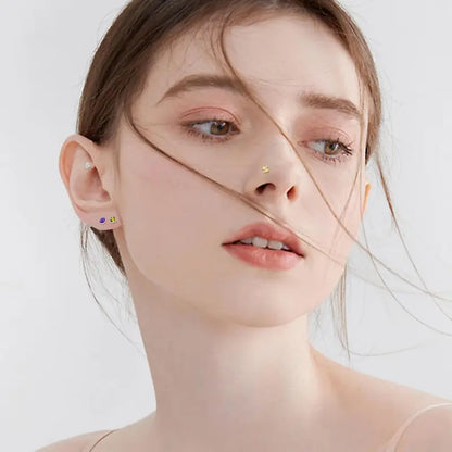 44-Pack 20G Hypoallergenic Rust-Resistant Surgical Stainless Steel Nose Studs Set - Moon, Star, Zirconia Designs, Spiral Nose Rings for Women, Christmas Valentine Stud Piercing Jewelry, Zirconia Piercing Jewelry
