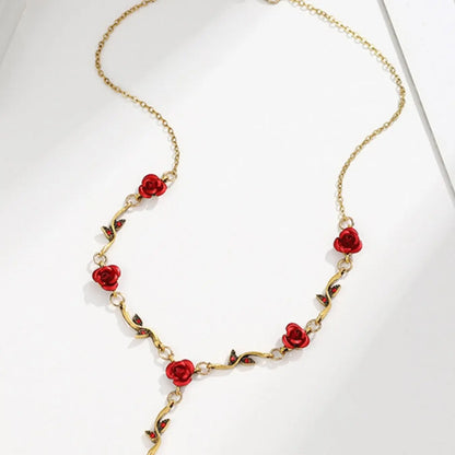 3 Piece Vintage Rose Vine Flower Jewelry Set, Adjustable, Lightweight, Perfect for Daily Wear, Gifts, Special Occasions
