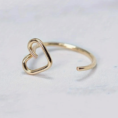 Heart Shaped Nose Ring, Stainless Steel Nose Ring, Fashionable Body Jewelry for Women & Girls, Trendy All-match & Exquisite Jewelry for Birthday Gift, Nose Hoop, Nose Rings Hoops, Nose Piercing Hoop, Body Jewellery