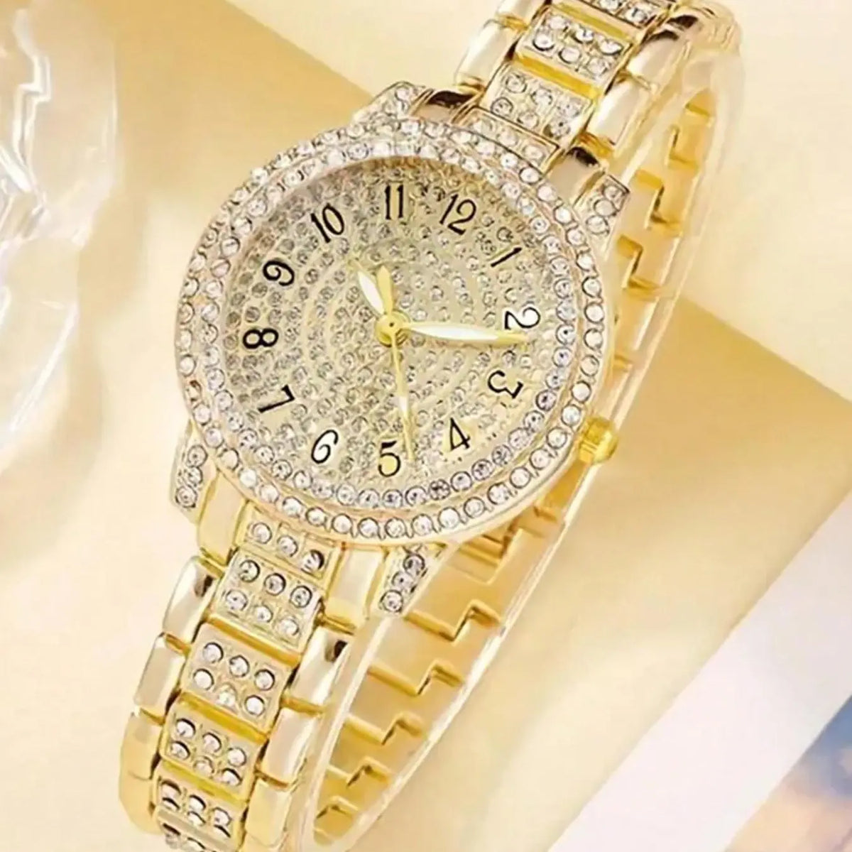 Women's Elegant Fashion Watch & Jewelry Set, Fashion Watch & Jewelry Set for Party, Daily Clothing Decor, Trendy All-match & Exquisite Jewelry for Birthday Gift, Bracelet Watch Set, Fashionable Jewelry Set