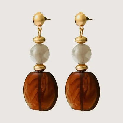 BloomChic Multi-Color Stone Drop Earrings