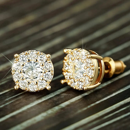 Minimalist Temperament Square Shaped rhinestones Decor Stud Earrings, Shining Earrings, Copper Earrings, Fashionable Jewelry for Women & Men, Trendy All-match & Exquisite Jewelry for Birthday Gift, High Quality Earrings, Square Rhinestone Studs