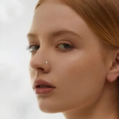 6pcs Sets Nose Ring Stud 20g 2-3mm Round Nose Stud Piercing Jewelry S Shaped Screw